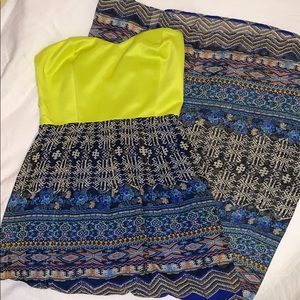 Strapless maxi dress from boutique